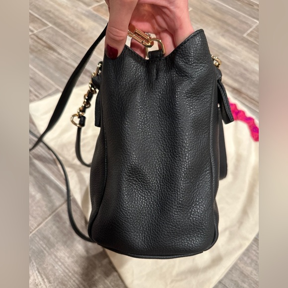 Tory Burch Harper Tote Small in Black - Picture 10 of 10